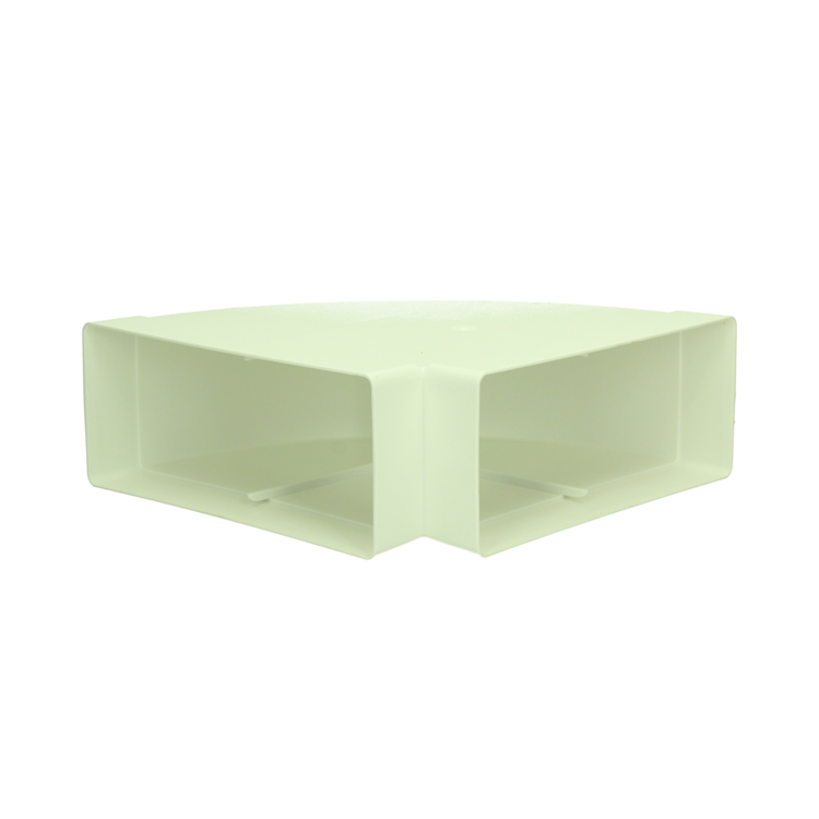 ギャラリービューアに画像をロードする, Renson 1069272 - pvc hoekverbinding hor. 90° 7016 (220x90) (wit) | 3 stuks