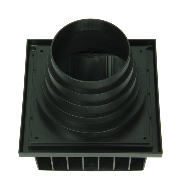 Afbeelding laden in galerijviewer, Renson 1069267 - dampkaprooster 1 klep pvc 741 (100-130) str 9005 (zwart) | 2 stuks
