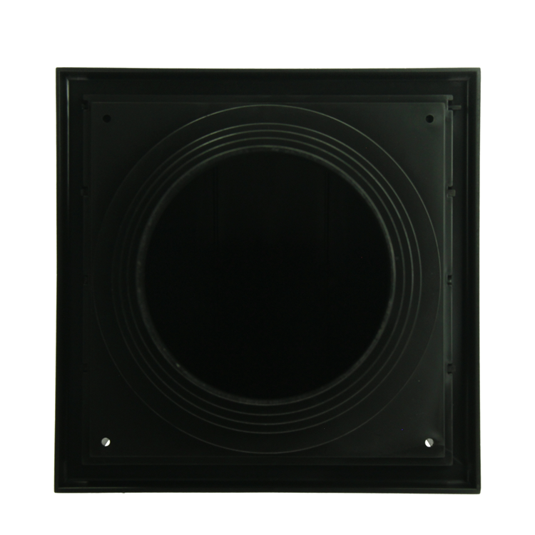 Afbeelding laden in galerijviewer, Renson 1069267 - dampkaprooster 1 klep pvc 741 (100-130) str 9005 (zwart) | 2 stuks