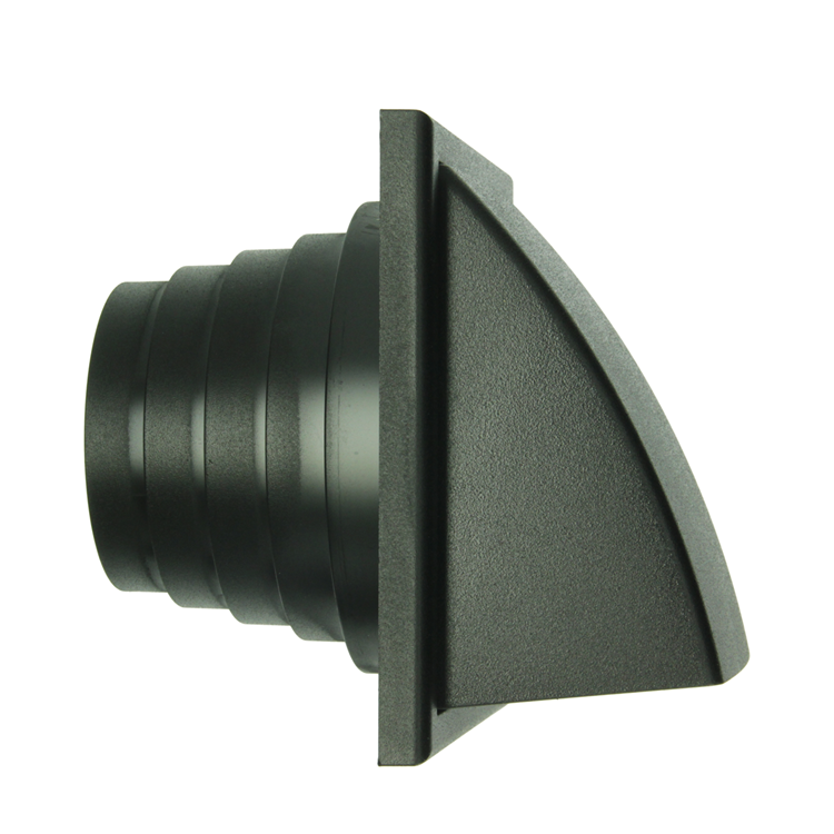 Afbeelding laden in galerijviewer, Renson 1069267 - dampkaprooster 1 klep pvc 741 (100-130) str 9005 (zwart) | 2 stuks