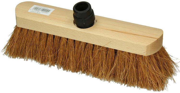 Laden Sie das Bild in Galerie -Viewer, 1009167 - cocosbezem rond hout gelakt 30cm + st eb zwart | 5 stuks