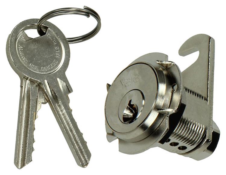 Afbeelding laden in galerijviewer, Mack 1015857 - 1 brievenkastslot vernikkeld 20mm | 5 stuks