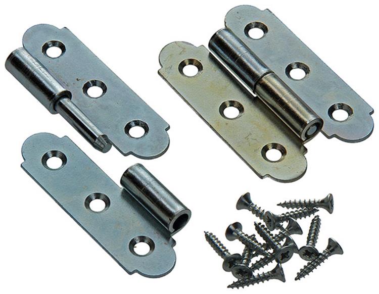 Afbeelding laden in galerijviewer, Mack 1013257 - 2 spaanse paumellen links verzinkt h 80 x b 45mm | 5 stuks