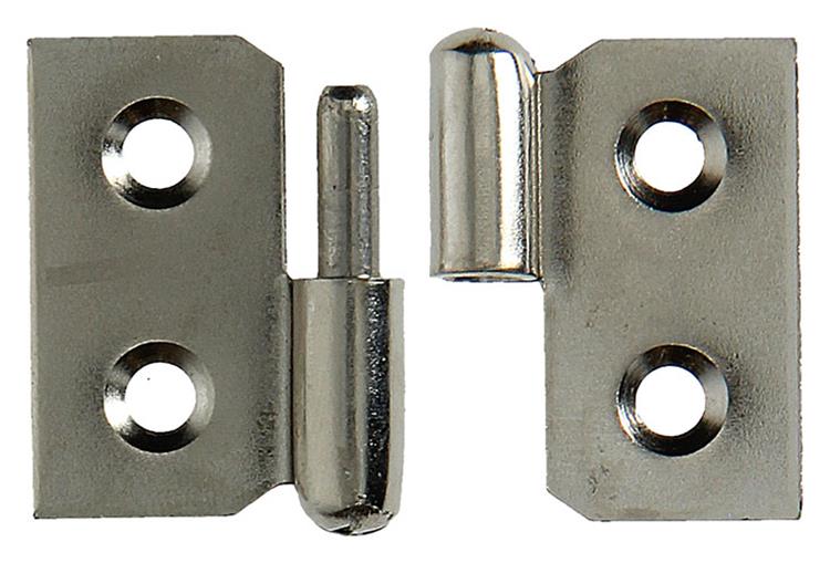 Afbeelding laden in galerijviewer, Mack 1013349 - 2 meubelpaumellen links vernikkeld h 30 x b 40 mm | 5 stuks