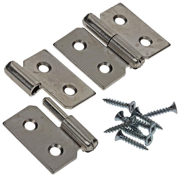 Afbeelding laden in galerijviewer, Mack 1013349 - 2 meubelpaumellen links vernikkeld h 30 x b 40 mm | 5 stuks