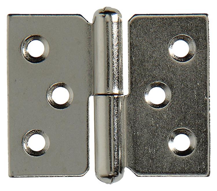 Afbeelding laden in galerijviewer, Mack 1013351 - 2 meubelpaumellen rechts vernikkeld h 40 x b 50 mm | 5 stuks