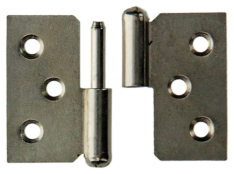 Afbeelding laden in galerijviewer, Mack 1013350 - 2 meubelpaumellen links vernikkeld h 40 x b 50 mm | 5 stuks