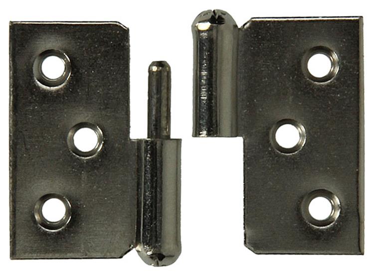 Afbeelding laden in galerijviewer, Mack 1013350 - 2 meubelpaumellen links vernikkeld h 40 x b 50 mm | 5 stuks