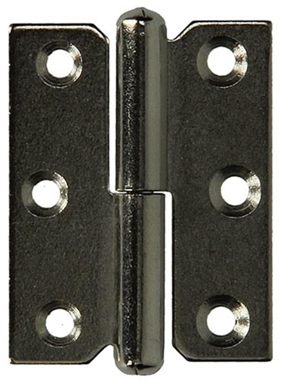 Afbeelding laden in galerijviewer, Mack 1013352 - 2 meubelpaumellen links vernikkeld h 50 x b 40 mm | 5 stuks