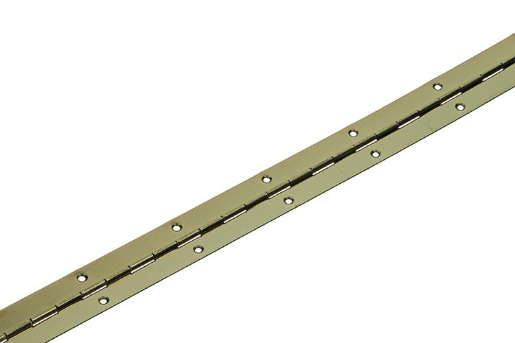 Afbeelding laden in galerijviewer, 1013336 - 1 pianoscharnier vermessingd l=198cm | 10 stuks