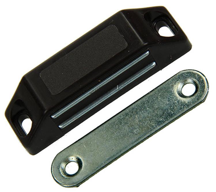 Afbeelding laden in galerijviewer, Mack 1015925 - 2 magneetsloten, zwaar model, kunststof bruin | 10 stuks