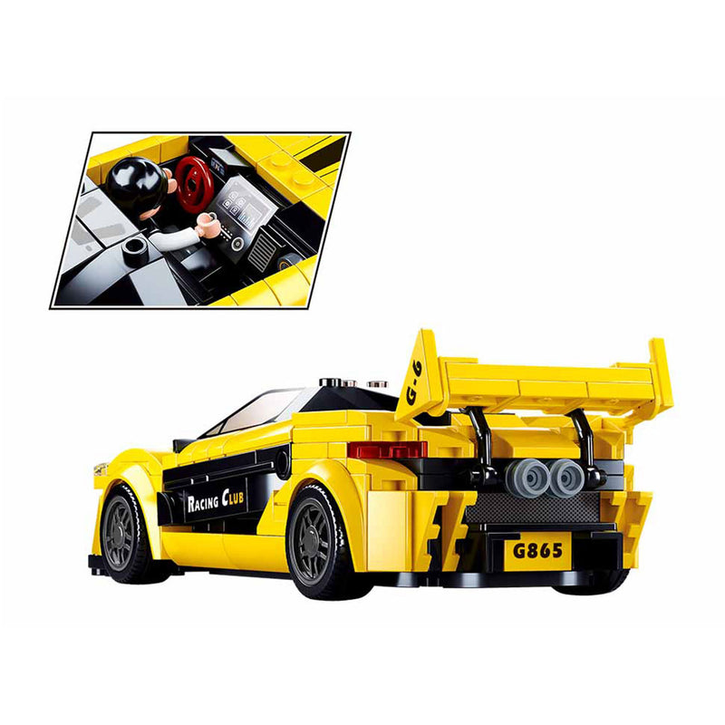Load image into Gallery viewer, Sluban engelse supercar geel - 283dlg.