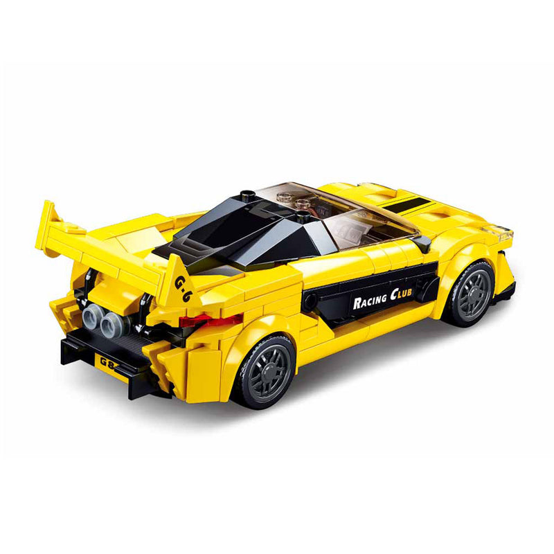 Load image into Gallery viewer, Sluban engelse supercar geel - 283dlg.