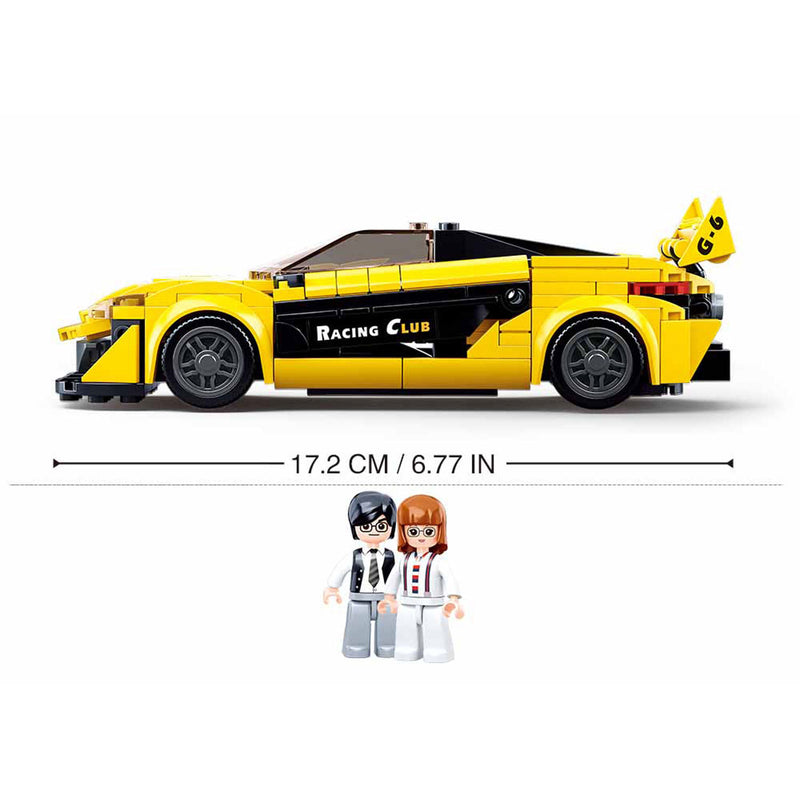 Load image into Gallery viewer, Sluban engelse supercar geel - 283dlg.