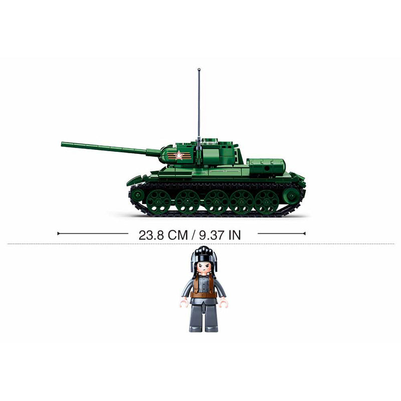 Chargez l'image dans la visionneuse de la galerie, Sluban wwii t-34-85 tank bouwspeelgoed kinderen vanaf 8 jaar – constructiespeelgoed modelbouw – bouwdoos met 497 bouwstenen – m38-b0982