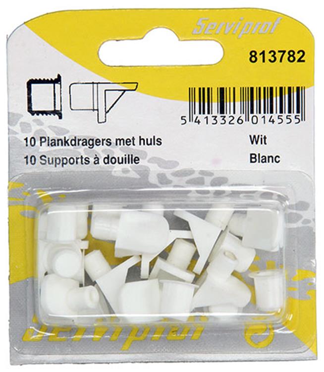 Afbeelding laden in galerijviewer, Mack 1017029 - 10 plankdragers met huls wit | 5 stuks