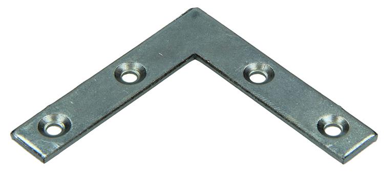Afbeelding laden in galerijviewer, Mack 1013302 - 8 platte winkelhaken verzinkt 50x50x10x2mm | 10 stuks