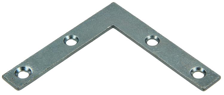Afbeelding laden in galerijviewer, Mack 1013303 - 8 platte winkelhaken verzinkt 60x60x10x2mm | 10 stuks