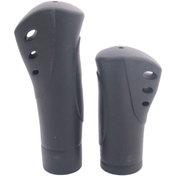 Load image into Gallery viewer, De Edge Ergo Venti handvatten - 22mm - Rubber - 125 + 92mm - 119g - Zwart