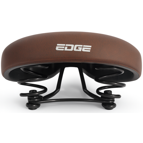 Load image into Gallery viewer, Edge fietszadel city retro - donkerbruin (werkplaatsverpakking)