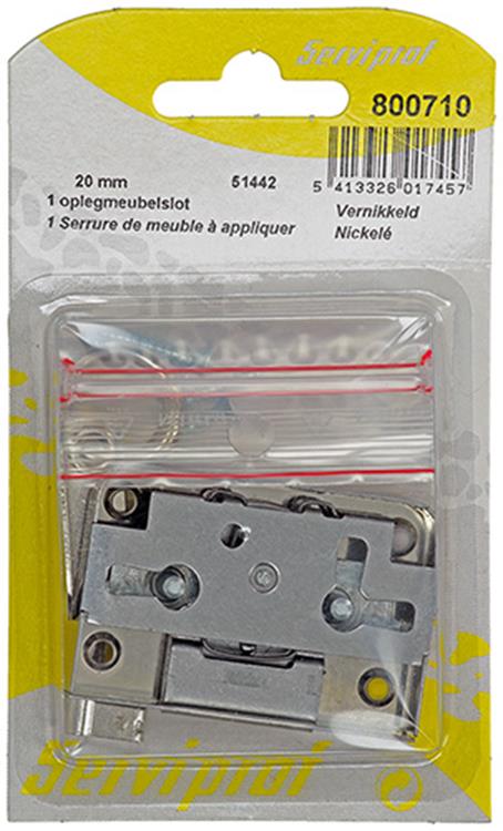 Afbeelding laden in galerijviewer, Mack 1015913 - 1 oplegmeubelslot vernikkeld 20mm | 5 stuks
