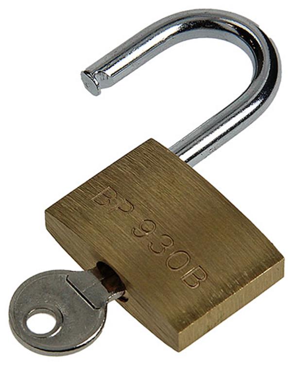 Afbeelding laden in galerijviewer, Mack 1014073 - hangslot met cilinder messing 30 mm | 10 stuks