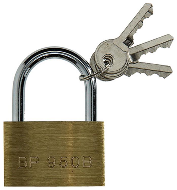 Afbeelding laden in galerijviewer, Mack 1014075 - hangslot met cilinder messing 50 mm | 10 stuks