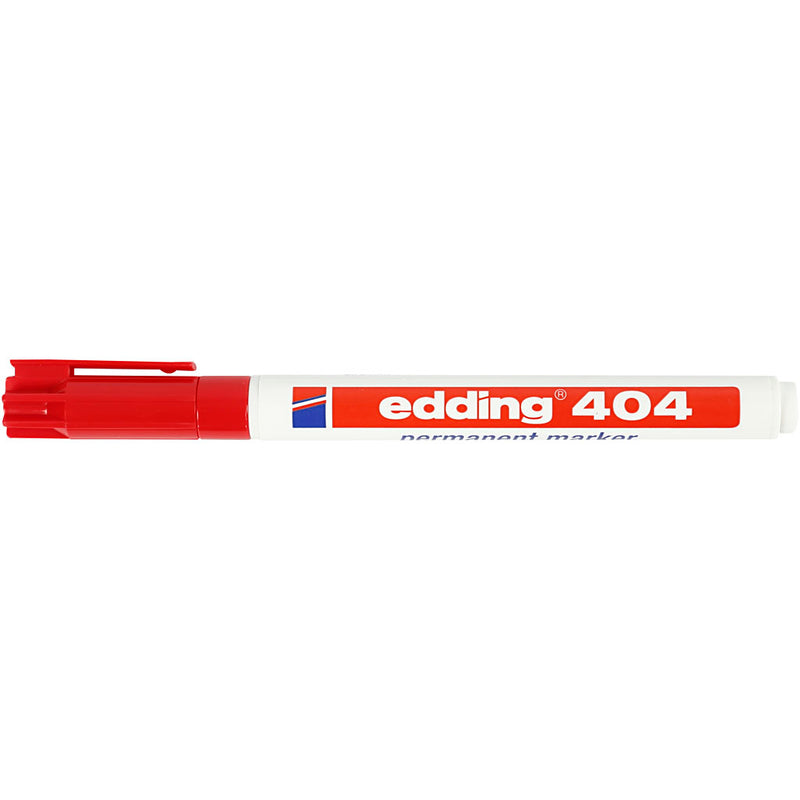 Load image into Gallery viewer, Permanent marker edding 404 ronde punt 0,75 mm rood