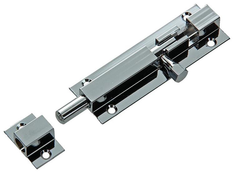 Afbeelding laden in galerijviewer, Mack 1013685 - 1 schuifgrendel messing verchroomd a 75 - b 16 mm | 5 stuks