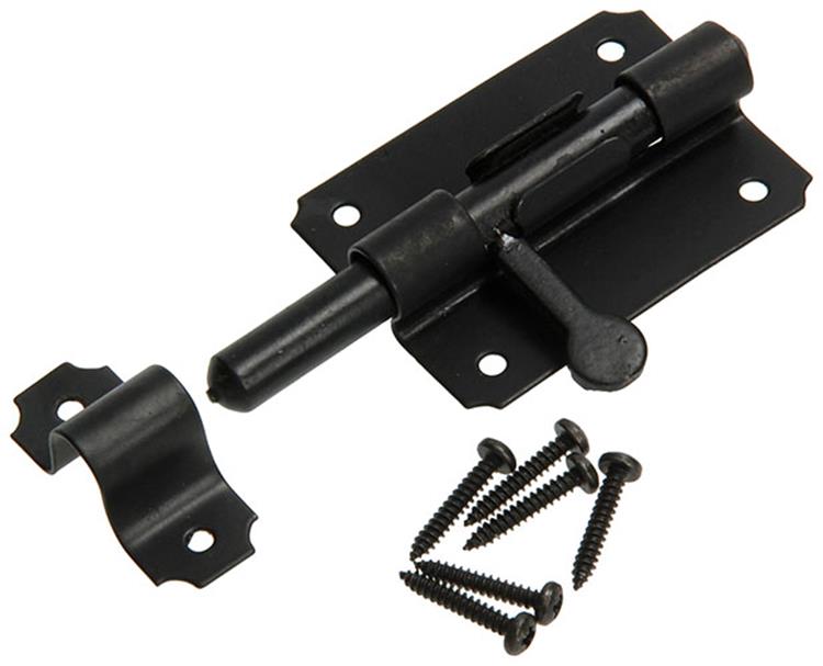 Afbeelding laden in galerijviewer, Mack 1013730 - 1 boksgrendel zw cataf. 80mm | 5 stuks