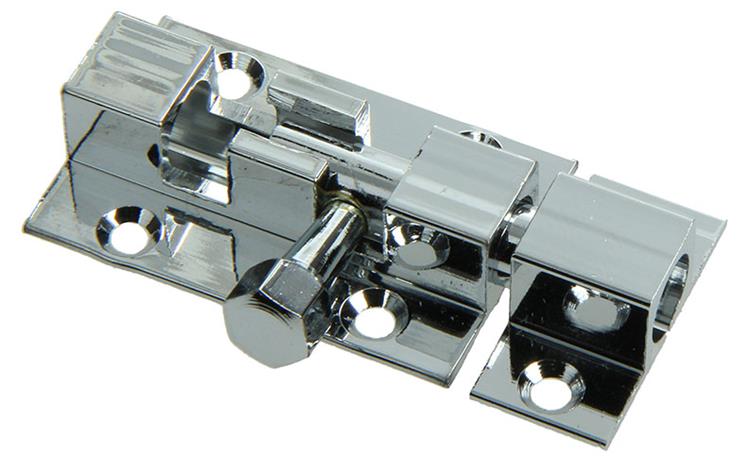 Afbeelding laden in galerijviewer, Mack 1013715 - 1 schuifgrendel messing verchroomd a 40 - b 13 mm | 5 stuks