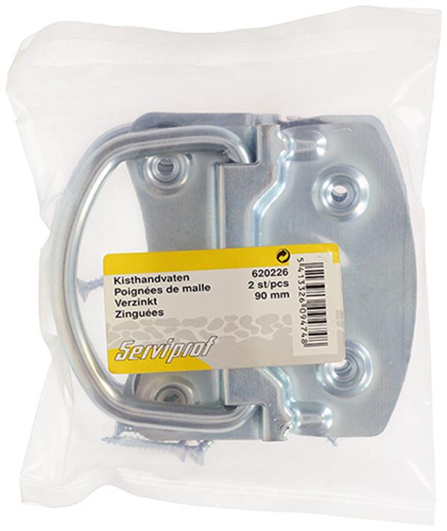 Afbeelding laden in galerijviewer, Mack 1014459 - 2 kisthandvaten verzinkt 90 mm | 5 stuks
