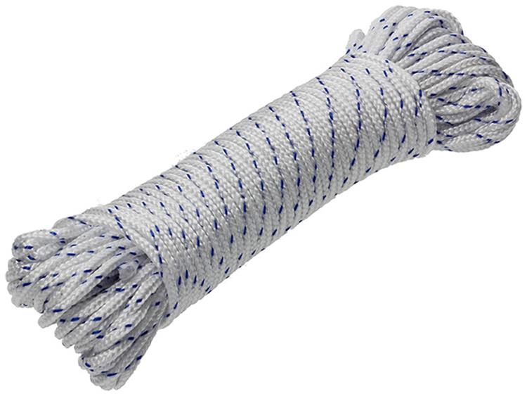 Afbeelding laden in galerijviewer, Mack 1014931 - pp gevlochten wit blauw streng3mm 20m | 5 stuks