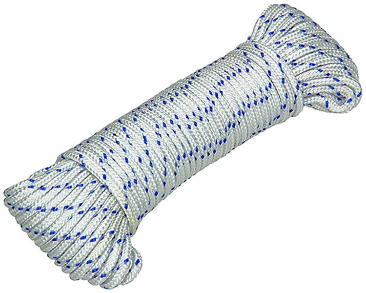 Afbeelding laden in galerijviewer, Mack 1014995 - pp gevlochten wit blauw streng4mm 20m | 5 stuks