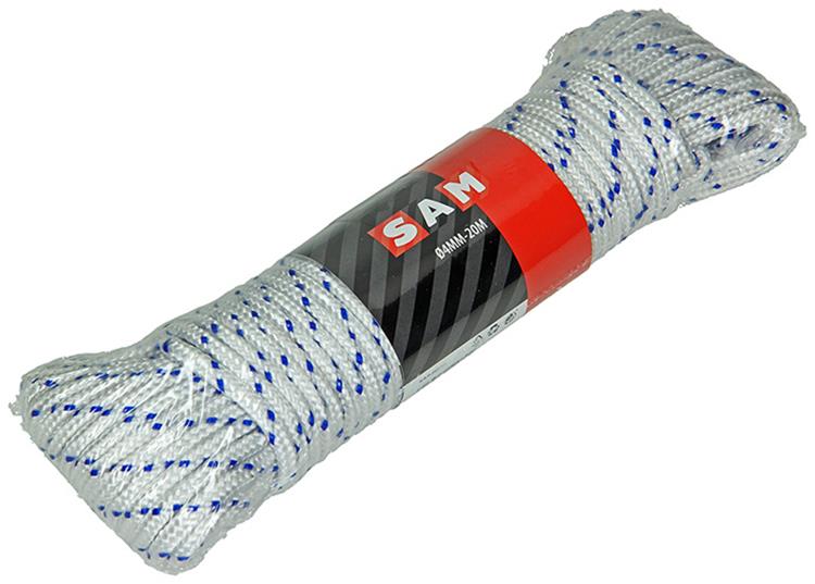 ギャラリービューアに画像をロードする, Mack 1014995 - pp gevlochten wit blauw streng4mm 20m | 5 stuks
