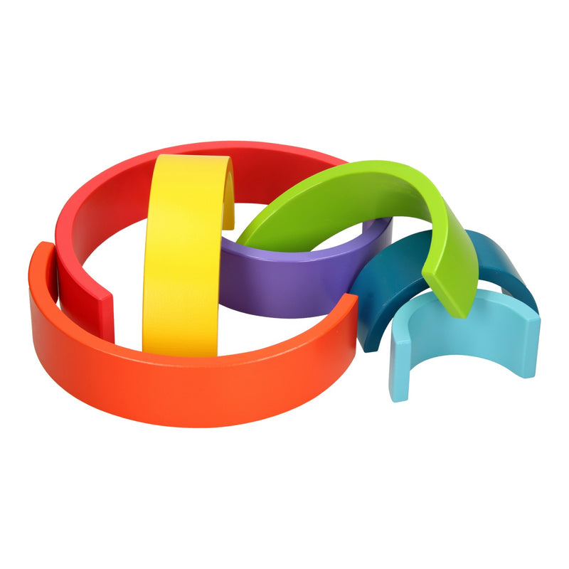 Load image into Gallery viewer, Joueco houten regenboog