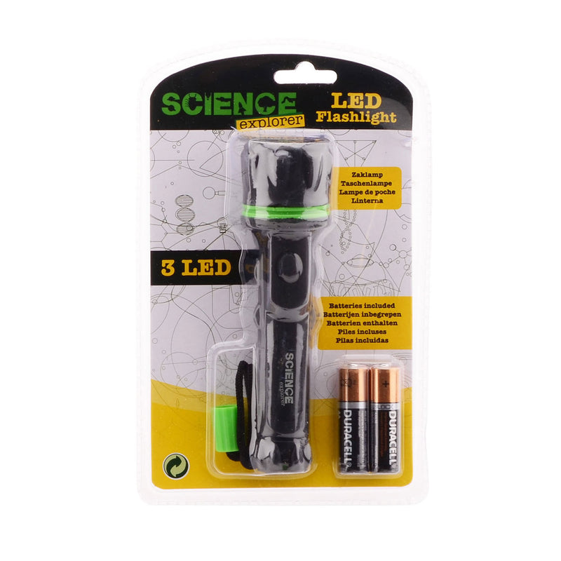 Afbeelding laden in galerijviewer, Johntoy science explorer zaklamp op blister met