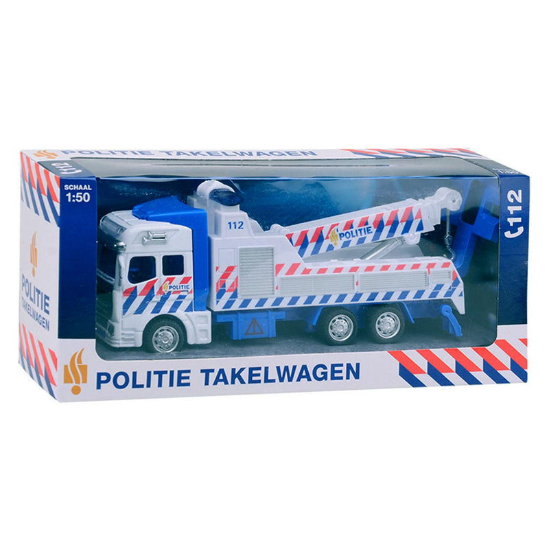 Load image into Gallery viewer, Twisk 1-1-2 pull-back politie takelwagen
