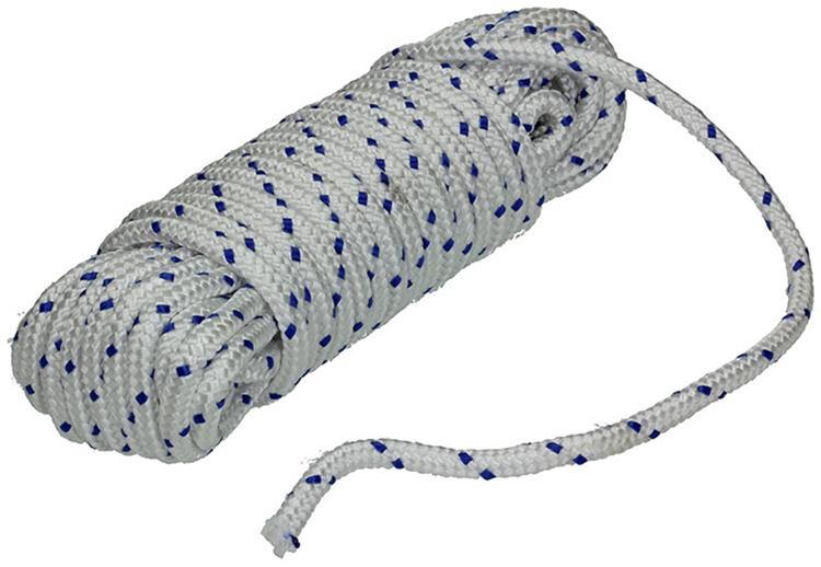 Afbeelding laden in galerijviewer, Mack 1013977 - pp gevlochten wit blauw streng8mm 15m | 5 stuks