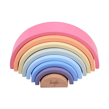 Afbeelding laden in galerijviewer, Joueco houten regenboog, 8dlg.