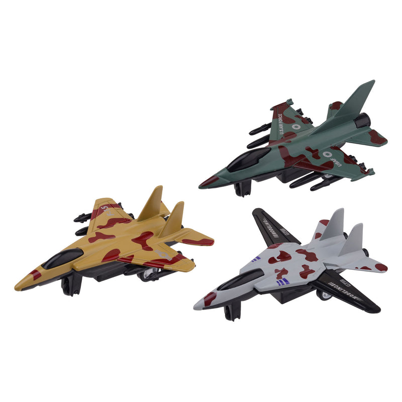 Load image into Gallery viewer, Johntoy die-cast camouflage straaljager