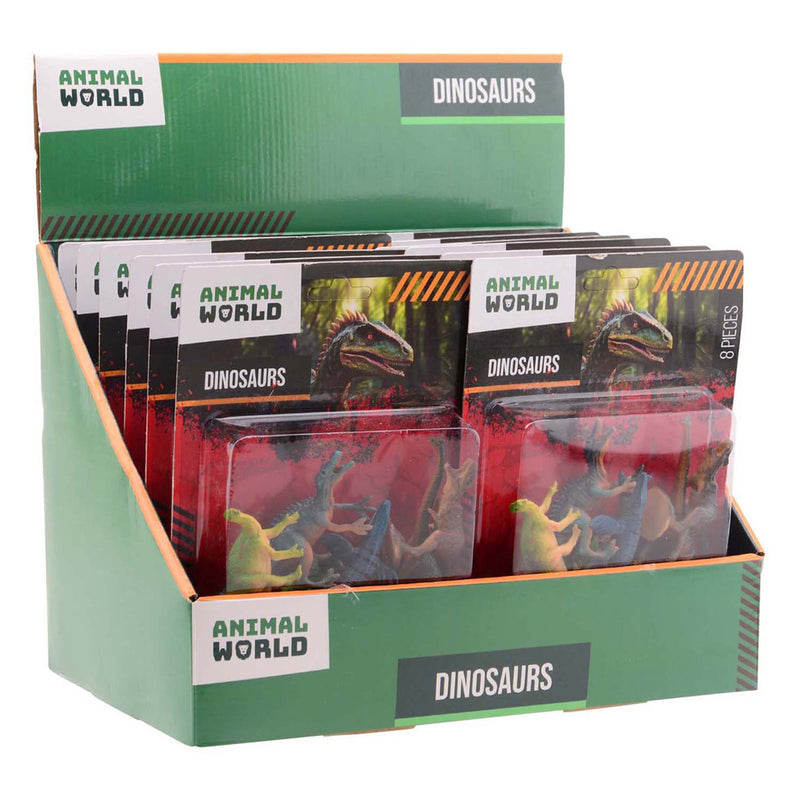 Load image into Gallery viewer, Johntoy animal world - dino speelset, 8dlg.