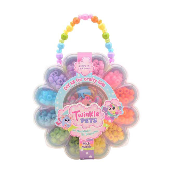 Afbeelding laden in galerijviewer, Johntoy twinkle pets - kralenset in bloemendoos.