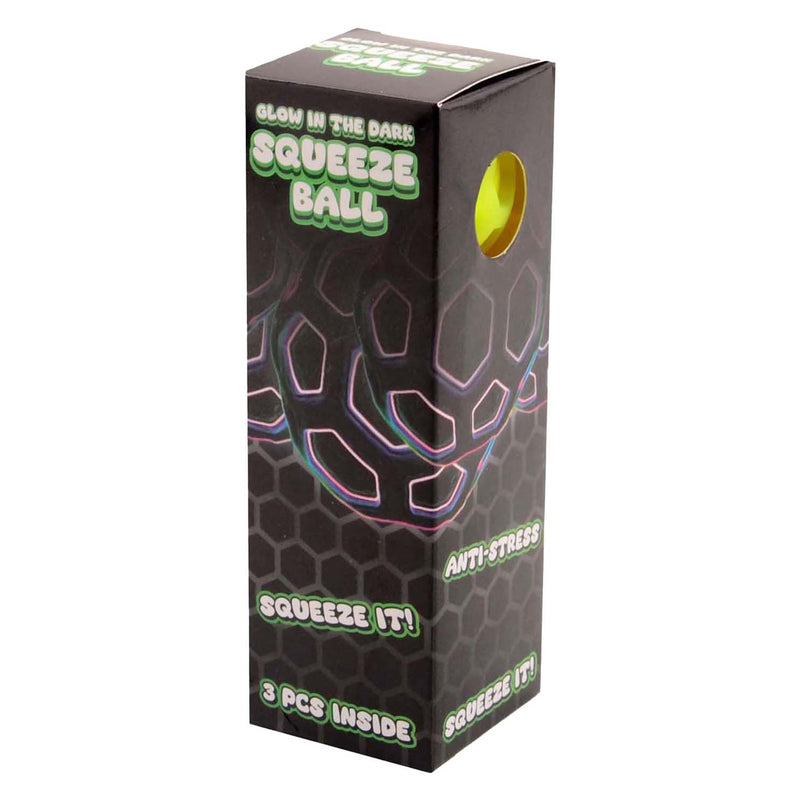 Load image into Gallery viewer, Johntoy glow squeeze ballen 3-delig