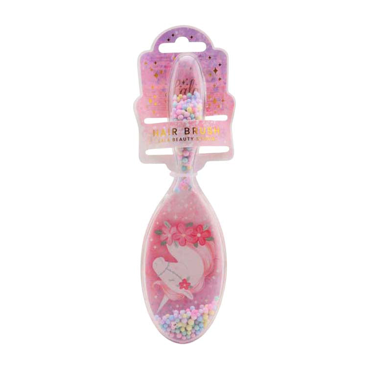 Load image into Gallery viewer, Johntoy roze haarborstel voor kinderen - eenhoorn fee - 21x5x4cm