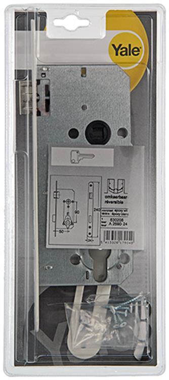 Afbeelding laden in galerijviewer, Yale 1019070 - 1 insteekslot wit a2690 24v pz 50mm | 3 stuks