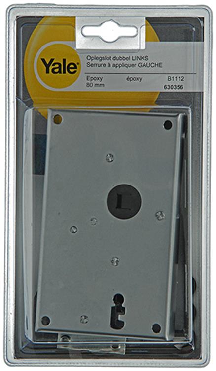 Afbeelding laden in galerijviewer, Yale 1019126 - oplegslot epoxy dubbel l b1112-00 80mm | 3 stuks