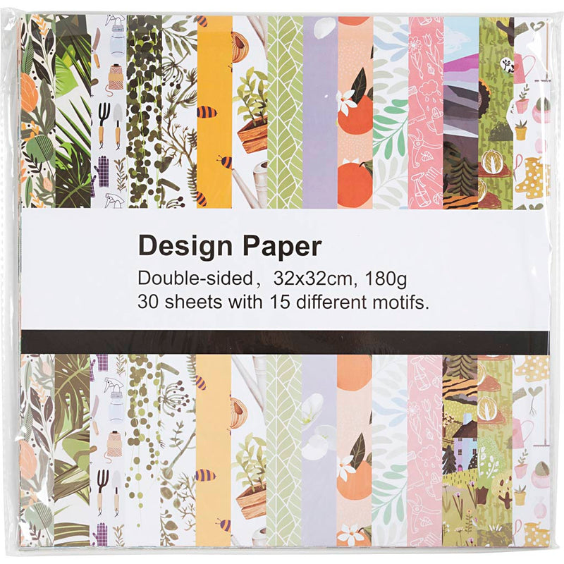 Afbeelding laden in galerijviewer, Https: www.cchobby.nl design-papier-dubbelzijdig-met-print-15-dessins-vel-32x32-cm-180-gr-30-vel-1-doos