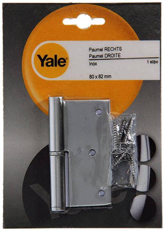 ギャラリービューアに画像をロードする, Yale 1019167 - 1 roestvrij stalen paumel rechts met rechte hoek 80 x 82 | 5 stuks
