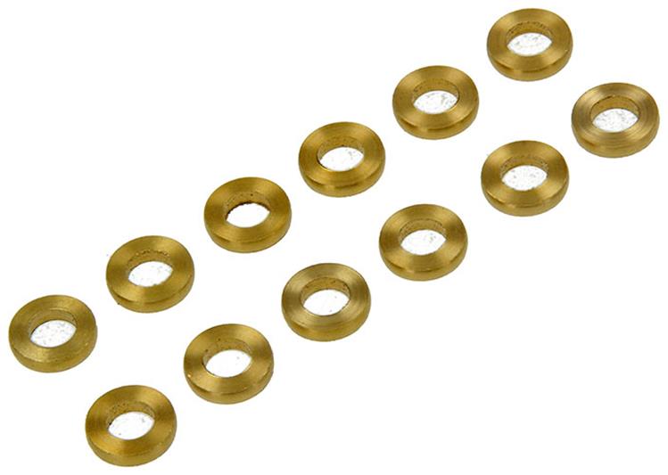 Afbeelding laden in galerijviewer, Yale 1019169 - 12 ringen voor paumellen messing 8,2x15x3mm | 5 stuks